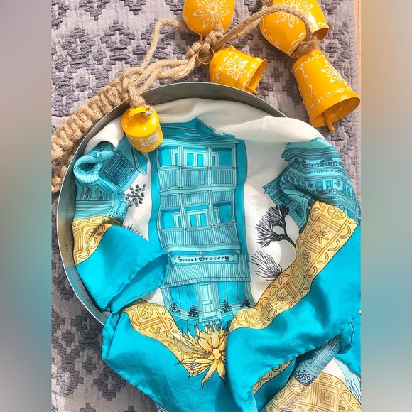 Historic El Paso Architecture Cecy Jones Pure Silk Scarf - Picture 3 of 9